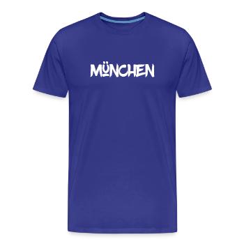 München - Bayern - Isar - Frauenkirche - Prater - Männer Premium Bio T-Shirt - Königsblau - Vorne - Damien (186cm)