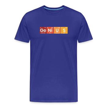 Periodensystem Genius - Männer Premium Bio T-Shirt - Königsblau - Vorne - Damien (186cm)