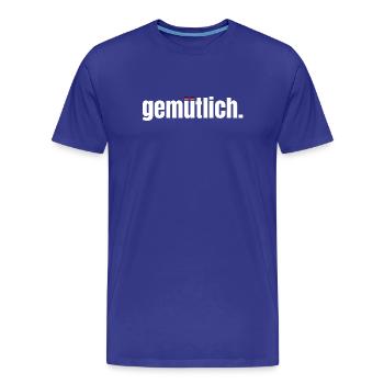 Cosy – un design chaleureux et réconfortant - T-shirt bio Premium Homme - bleu roi - Devant - Damien (186cm)