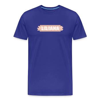 Prénom Liliana - T-shirt bio Premium Homme - bleu roi - Devant - Damien (186cm)