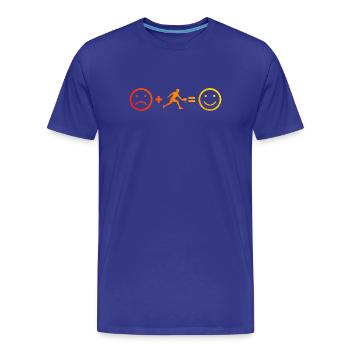Joueurs de pickleball fans avec un athlète de pickleball - T-shirt bio Premium Homme - bleu roi - Devant - Damien (186cm)