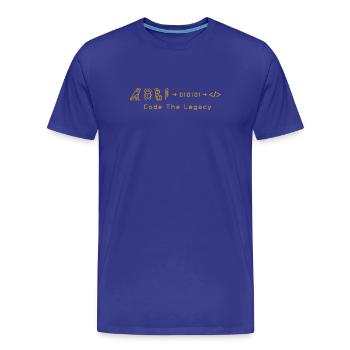Code the Legacy - Men's Premium Organic T-Shirt - royal blue - Front - Damien (186cm)