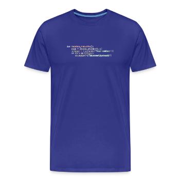 Python Russisches Roulette - Männer Premium Bio T-Shirt - Königsblau - Vorne - Damien (186cm)