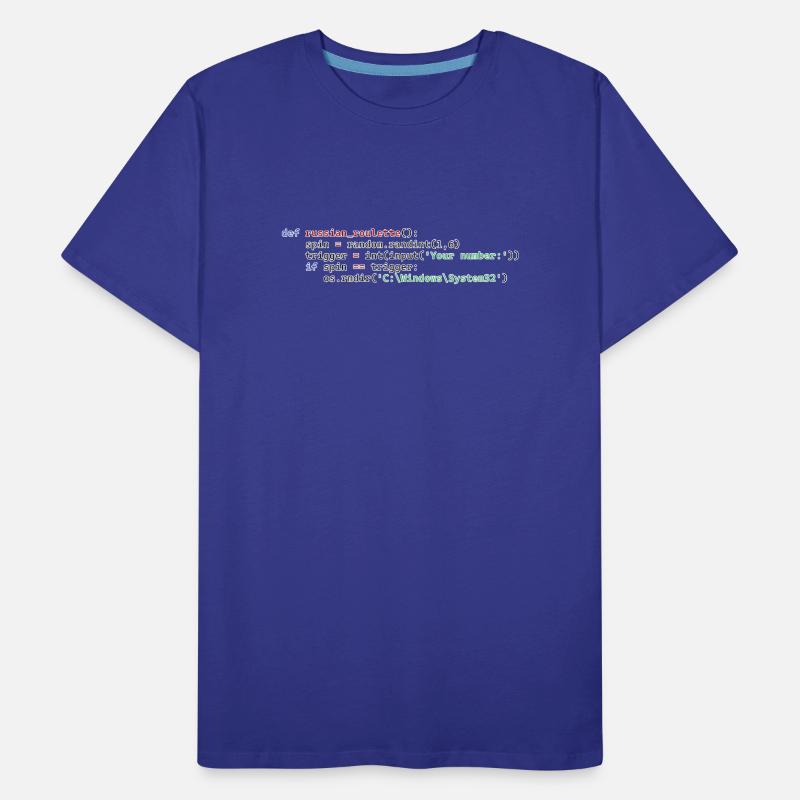 Python Russisches Roulette Männer Premium Bio T-Shirt
