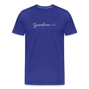 Grand-mère - T-shirt bio Premium Homme - bleu roi - Devant - Damien (186cm)