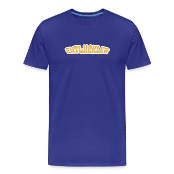 Job Entwickler - Männer Premium Bio T-Shirt - Königsblau - Vorne - Damien (186cm)