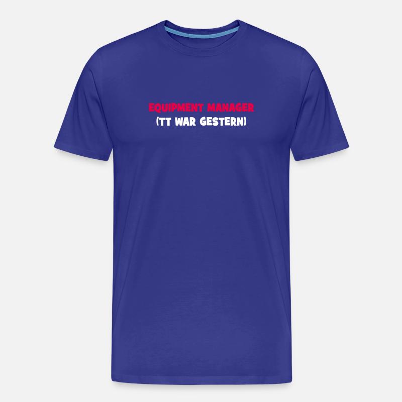 Equipment Manager - Männer Premium Bio T-Shirt - Königsblau