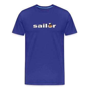 Sailor - Men's Premium Organic T-Shirt - royal blue - Front - Damien (186cm)