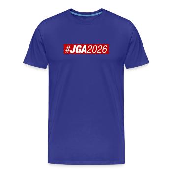 Licence Jga 2026 - T-shirt bio Premium Homme - bleu roi - Devant - Damien (186cm)