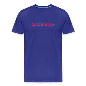 Siegerländer - T-shirt bio Premium Homme - bleu roi - Devant - Damien (186cm)