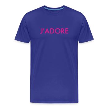 j'adore - T-shirt bio Premium Homme - bleu roi - Devant - Damien (186cm)