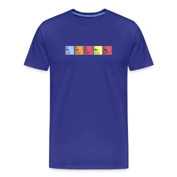 Chemie Kreuzberg - Männer Premium Bio T-Shirt - Königsblau - Vorne - Damien (186cm)