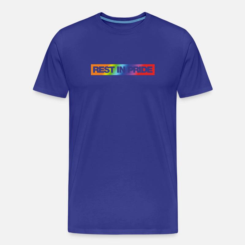 REST IN PRIDE (R.I.P.) Rainbow - Männer Premium Bio T-Shirt - Königsblau
