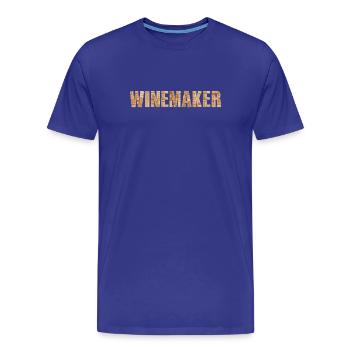 Winemaker - Männer Premium Bio T-Shirt - Königsblau - Vorne - Damien (186cm)