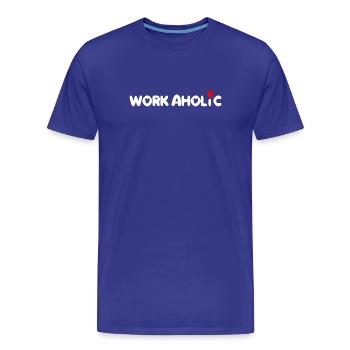 Workaholic-Arbeit von Arbeitern - Männer Premium Bio T-Shirt - Königsblau - Vorne - Damien (186cm)
