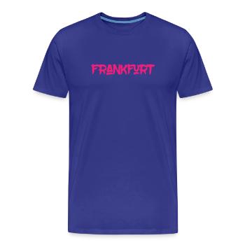 Francfort - Main - Hesse - Römer - Höchst - T-shirt bio Premium Homme - bleu roi - Devant - Damien (186cm)
