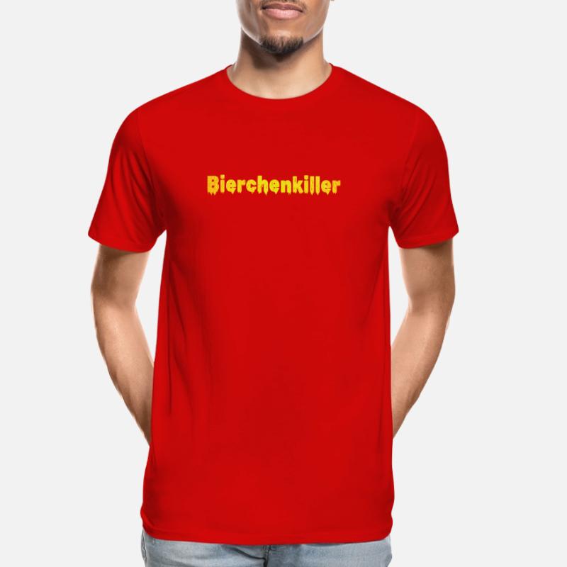Bierchenkiller, Biertrinker, Bierchen, Bier Männer Premium Bio T-Shirt