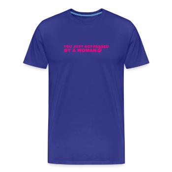Humor - Männer Premium Bio T-Shirt - Königsblau - Vorne - Damien (186cm)