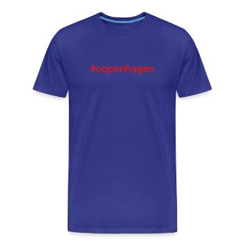 COPENHAGEN Hashtag - Men's Premium Organic T-Shirt - royal blue - Front - Damien (186cm)