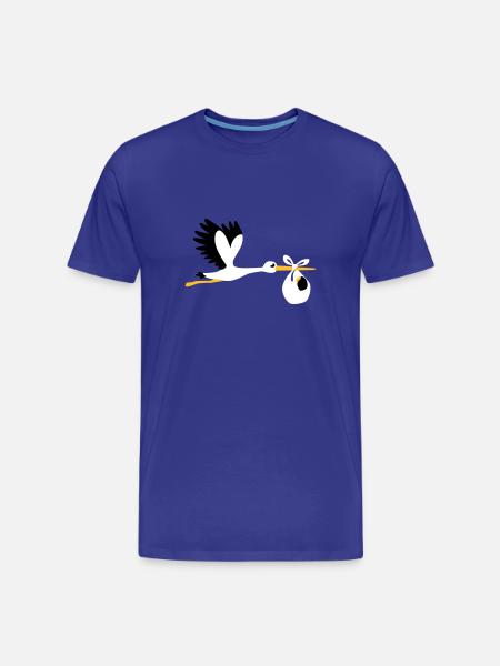 Stork - Men's Premium Organic T-Shirt - royal blue