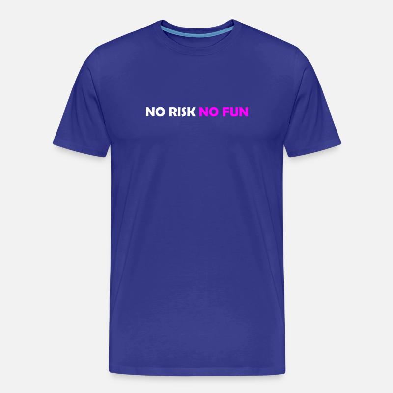 Kein Risiko - Männer Premium Bio T-Shirt - Königsblau