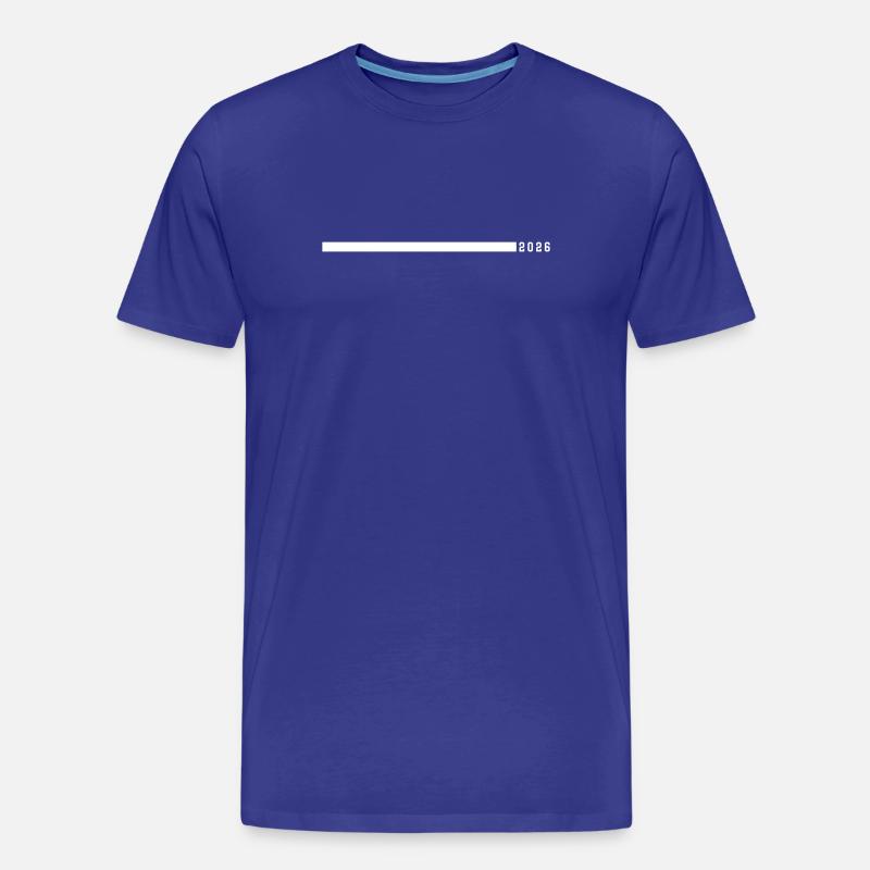 2026 Strich - Männer Premium Bio T-Shirt - Königsblau