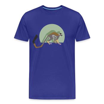Totenkopfäffchen - Männer Premium Bio T-Shirt - Königsblau - Vorne - Damien (186cm)