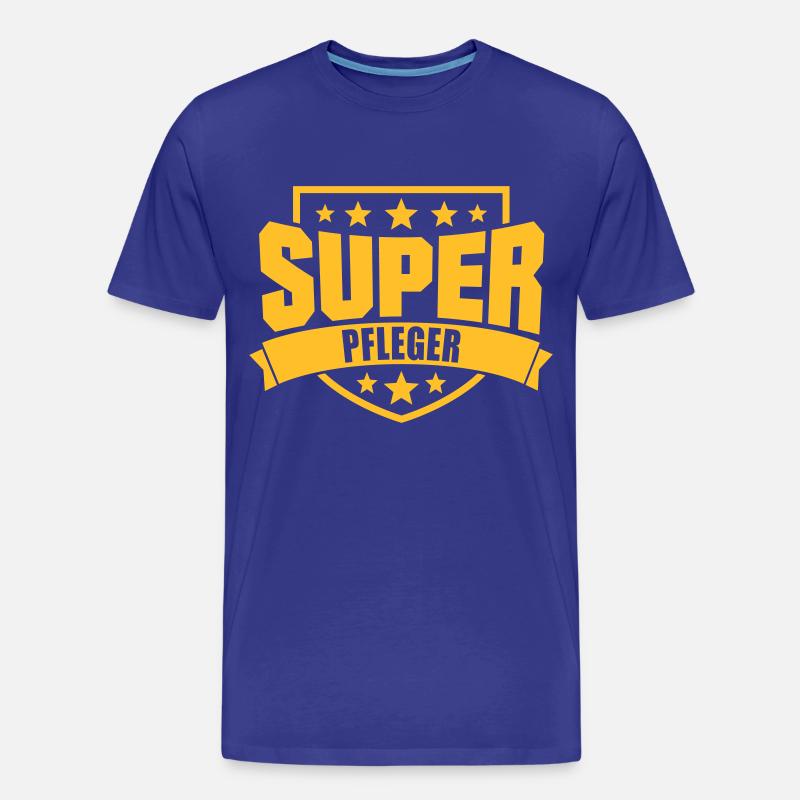 Super Pfleger - Männer Premium Bio T-Shirt - Königsblau