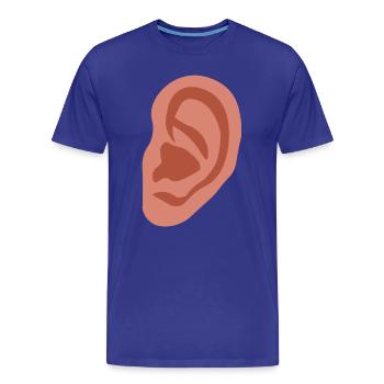 Big ear - Men's Premium Organic T-Shirt - royal blue - Front - Damien (186cm)