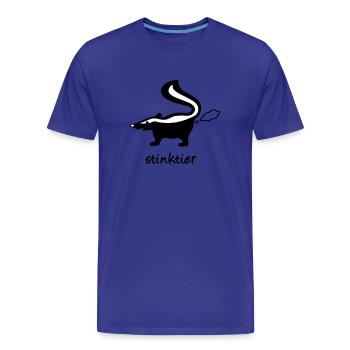 mouffette, navet stinkerchen animaux mouffette - T-shirt bio Premium Homme - bleu roi - Devant - Damien (186cm)