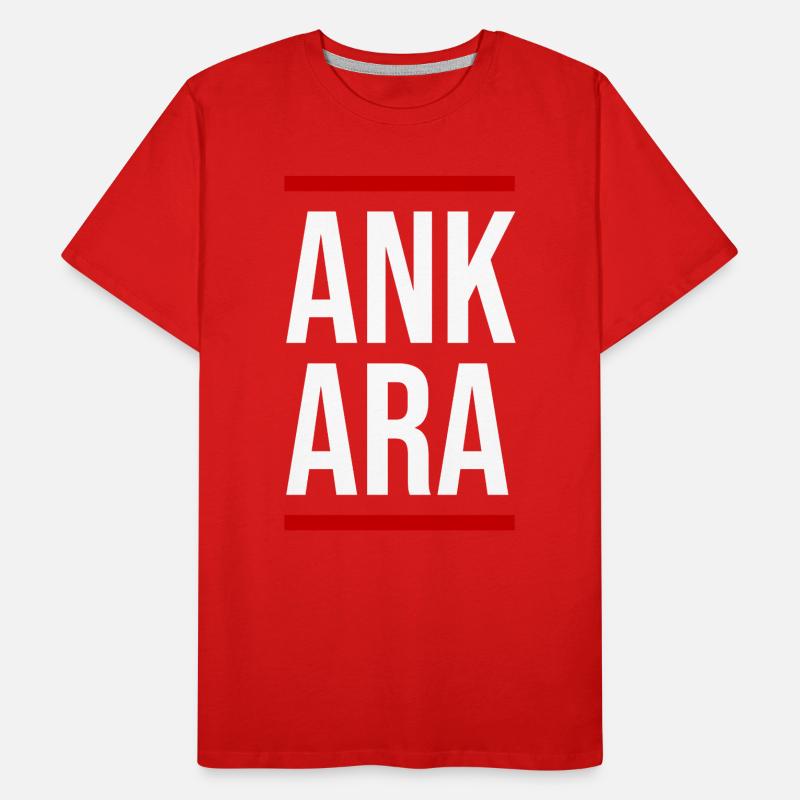 Ankara Bold Block Typography Men's Premium Organic T-Shirt