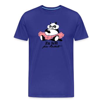 Zu fett fürs Ballett - Männer Premium Bio T-Shirt - Königsblau - Vorne - Damien (186cm)