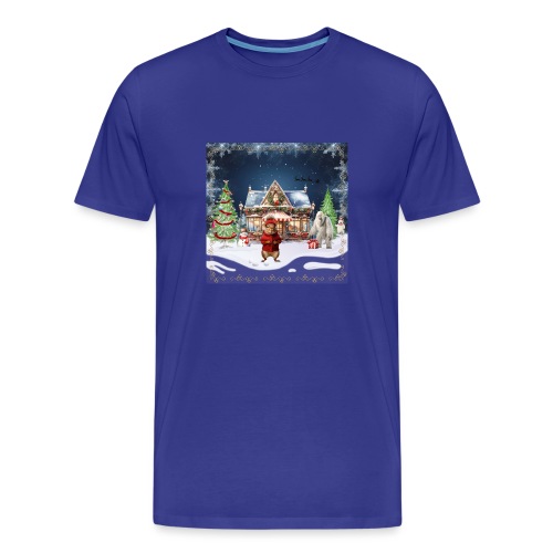 Verrücktes Weihnachtscafé - Männer Premium Bio T-Shirt