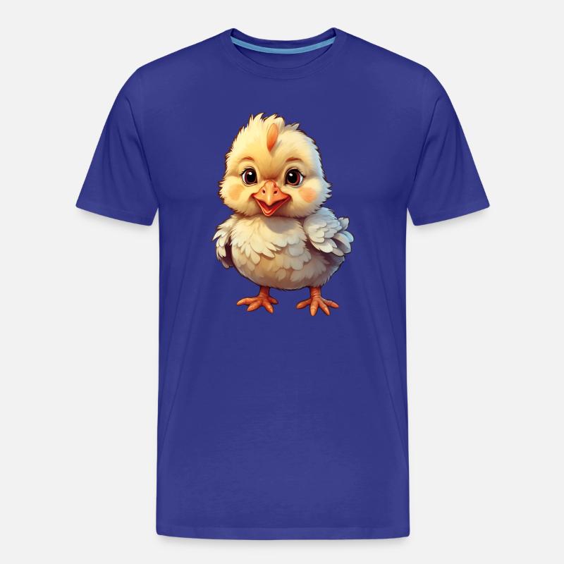 Petit poussin mignon - T-shirt bio Premium Homme - bleu roi