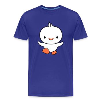 Ente rennt schnell will fliegen niedlich flattern - Männer Premium Bio T-Shirt - Königsblau - Vorne - Damien (186cm)