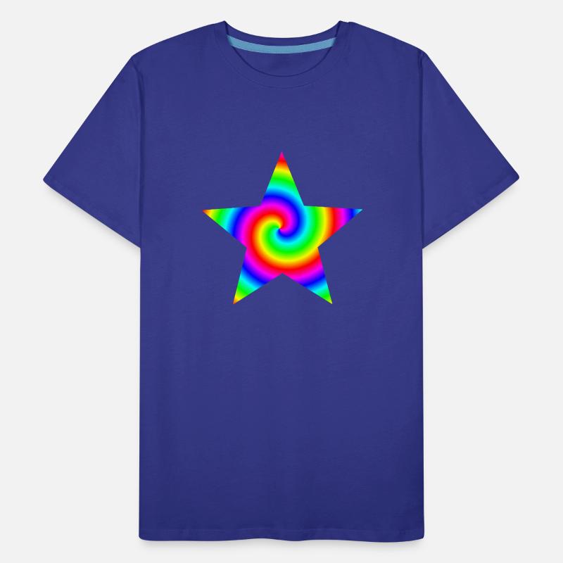 Regenbogen Candy Stern Männer Premium Bio T-Shirt