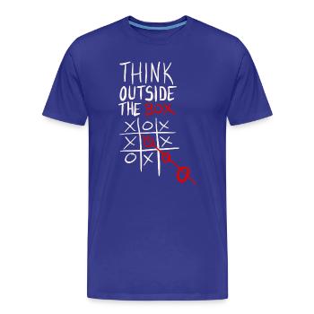 Jeu tactique circulaire - T-shirt bio Premium Homme - bleu roi - Devant - Damien (186cm)