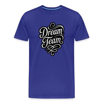 Dream Team - Men's Premium Organic T-Shirt - royal blue - Front - Damien (186cm)