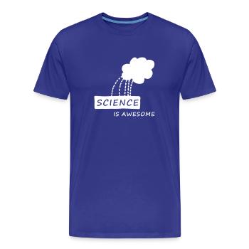 science is awesome, Nerd, Geek, Student, Uni, Fun, - Männer Premium Bio T-Shirt - Königsblau - Vorne - Damien (186cm)