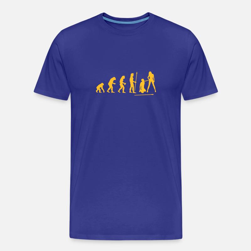 evolution_wedding1 - Männer Premium Bio T-Shirt - Königsblau