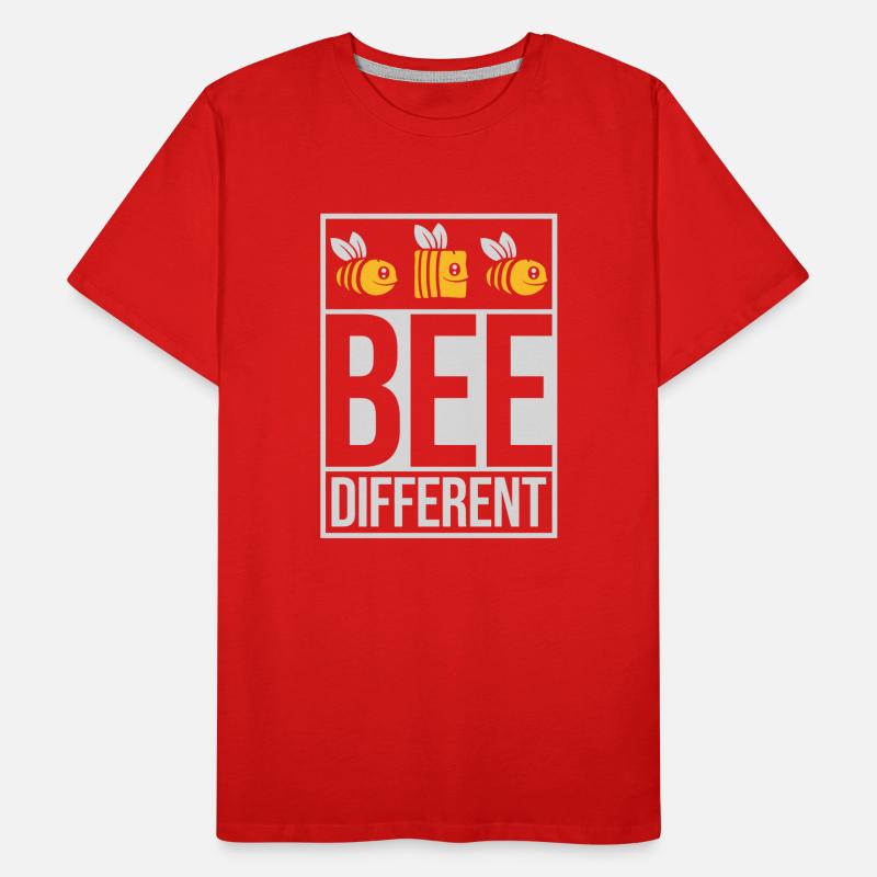 bee different saying quote Men's Premium Organic T-Shirt