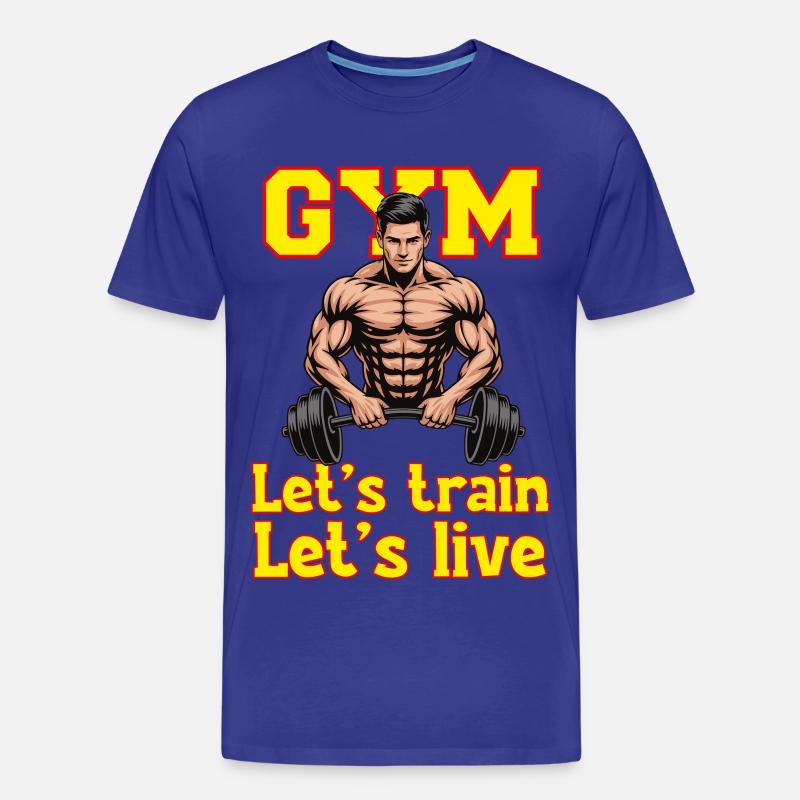 Lets_train - Männer Premium Bio T-Shirt - Königsblau