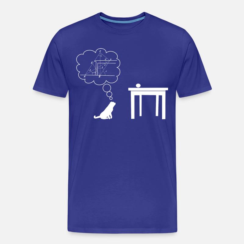 Katze sciencest - Männer Premium Bio T-Shirt - Königsblau