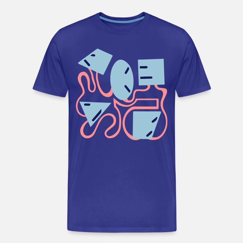 Gesicht — Form — Charakter — Temperament - Männer Premium Bio T-Shirt - Königsblau
