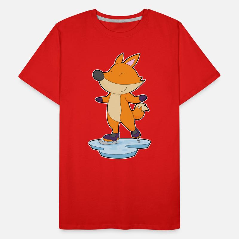Fox patins à glace T-shirt bio Premium Homme