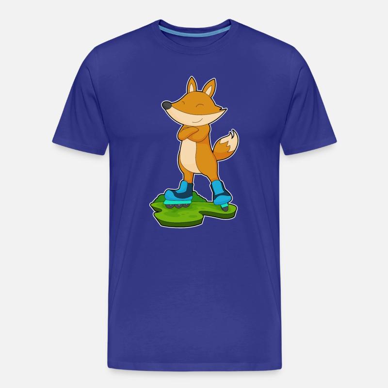 Fuchs Inline skating Inline skates - Männer Premium Bio T-Shirt - Königsblau