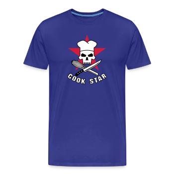 cook_star_2 - Männer Premium Bio T-Shirt - Königsblau - Vorne - Damien (186cm)