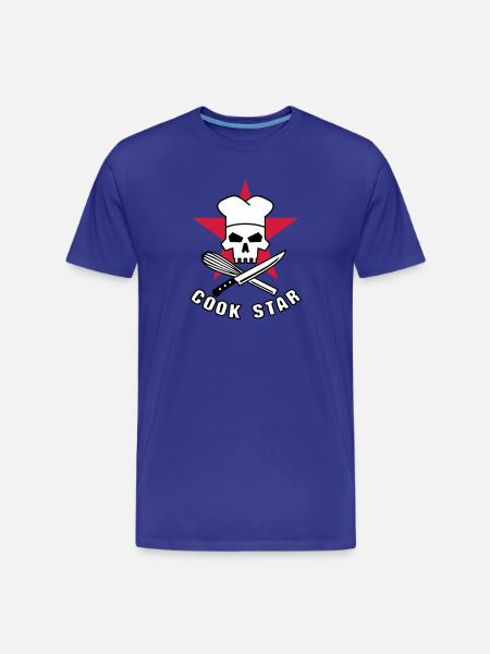 cook_star_2 - Men's Premium Organic T-Shirt - royal blue