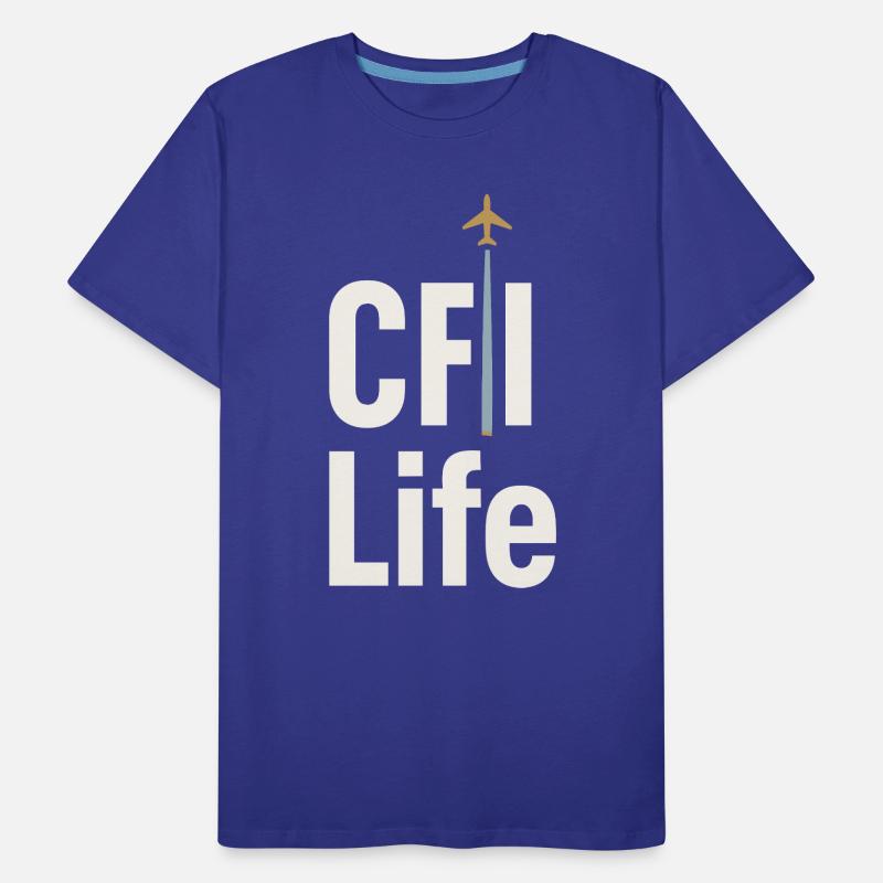 Flight Instructor Cfi Pilot Aviation Instructor Men's Premium Organic T-Shirt
