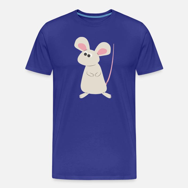 Cleveres Mäuschen - Männer Premium Bio T-Shirt - Königsblau